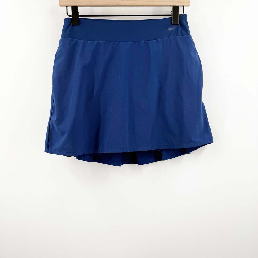Nike Skort Women SZ Extra Small Dri-Fit Standard Fit Blue Pleated Athletic Golf